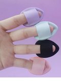 Mucit Home 5 Adet Mini Kozmetik Puf Parmak Yüz Makyaj Sünger Concealer Göz Altı Kapatıcı