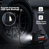 KOBB KB180 12Volt 150 PSI Ayarlanabilir Dijital Basınç Göstergeli Lastik Şişirme Pompası