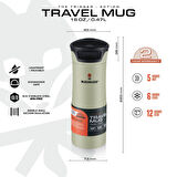 MADMUGS TM-TA-003 Travel Mug Termos Bardak 0,47lt-Yeşil