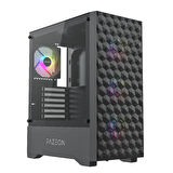 FAZEON F6 650W 80+ Bronze Tempered Glass Mesh 4x ARGB Fanlı USB 3.0 ATX Bilgisayar Kasası