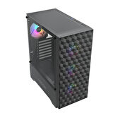 FAZEON F6 650W 80+ Bronze Tempered Glass Mesh 4x ARGB Fanlı USB 3.0 ATX Bilgisayar Kasası