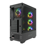 FAZEON F6 650W 80+ Bronze Tempered Glass Mesh 4x ARGB Fanlı USB 3.0 ATX Bilgisayar Kasası