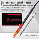 Exeo T12 Dijital Isı Ayarlı Havya Lehimleme İstasyonu Makinası 75W