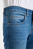 Alex 146 NORMAL BEL MAVİ TAPARED SLIM JEANS ERKEK