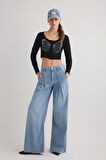 JUD Siena 1002 NORMAL BEL AÇIK MAVİ BAGGY JEANS KADIN