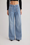 JUD Siena 1002 NORMAL BEL AÇIK MAVİ BAGGY JEANS KADIN