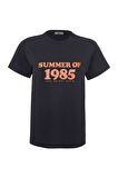 Maria 80006 Regular Fit Baskılı Siyah Kadın Basic T-Shirt