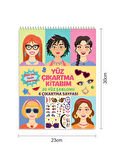 Makyaj & Yüz Tasarım Sticker Kitabı – 20 Sayfa Figür + 6 Sayfa Sticker