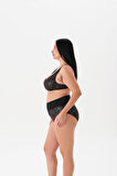 4088BK BALENLİ TOPARLAYICI BİKİNİ TK. Siyah