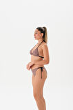4354BK KÜÇÜK ÜÇGEN BİKİNİ TK. Kahverengi