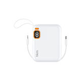 hkm tech POWER DUO 10.000 mAh 20W, PD 20W hızlı şarj destekli, Type-C ve Lightning Kablolu Powerbank