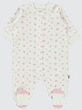 Civil Baby Kız Bebek Patiksiz Tulum 1-6 Ay Ekru