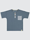 Civil Boys Erkek Çocuk Tişört 6-9 Yaş İndigo