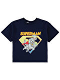 Süperman Erkek Çocuk Tişört 2-5 Yaş Lacivert