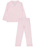 Civil Girls Çizgili 10-13 Yaş Pijama Takımı - Pembe 11-12 Yaş