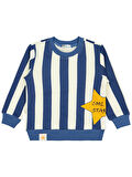 Civil Boys Çizgili Yıldız Baskılı 2-5 Yaş Sweatshirt - Mavi2-3 Yaş