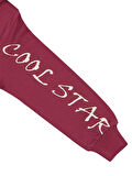 Civil Boys Cool Star Baskılı 2-5 Yaş Sweatshirt - Bordo 2-3 Yaş