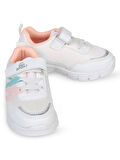 Civil Sport Kız Çocuk Spor Ayakkabı 22-25 Numara Beyaz-Pembe