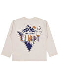 Civil Boys Lımıt Baskılı 10-13 Yaş Sweatshirt - Bej 10-11 Yaş