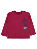 Civil Boys Tiger Baskılı - Etiketli 10-13 Yaş Sweatshirt - Bordo 10-11 Yaş