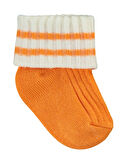 Civil Baby Bebek 3'lü Çorap Set 0-24 Ay Turuncu