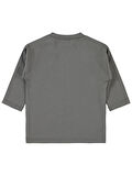 Civil Baby Erkek Bebek Sweatshirt 6-18 Ay Füme