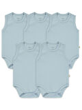 Civil Baby Bebek 5'li Çıtçıtlı Badi 1-3 Yaş Mavi