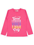 Civil Girls Good Vibes Only Baskılı 6-9 Yaş Sweatshirt - Pembe 8-9 Yaş
