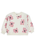Civil Girls Çiçek Baskılı 2-5 Yaş Sweatshirt - Ekru 5-6 Yaş