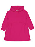 Civil Girls Kapşonlu 6-9 Yaş Elbise - Fusya 6-7 Yaş