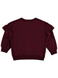Civil Girls Roba Fırfırlı 10-13 Yaş Sweatshirt - Bordo13-14 Yaş