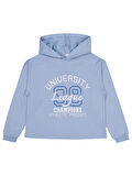 Civil Girls Unıversity Baskılı 10-13 Yaş Sweatshirt - Mavi 13-14 Yaş