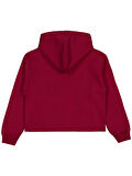 Civil Girls Paris Baskılı 10-13 Yaş Sweatshirt - Bordo 13-14 Yaş