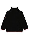 Civil Boys Fermuarlı Armalı Polar 6-9 Yaş Sweatshirt - Siyah 7-8 Yaş