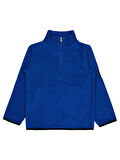 Civil Boys Fermuarlı Armalı Polar 6-9 Yaş Sweatshirt - Mavi 7-8 Yaş