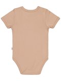 Civil Baby Düz Renkli Kısa Kol 1-3 Yaş Çıtçıtlı Badi - Kahverengi 18-24 Ay