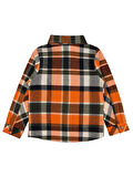 Civil Boys Tek Cepli Ekoseli 6-9 Yaş Gömlek - Turuncu8-9 Yaş