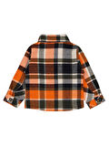 Civil Boys Tek Cepli Ekoseli 2-5 Yaş Gömlek - Turuncu5-6 Yaş
