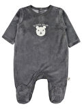 Civil Baby Sleepy Bear Ayıcık Nakışlı 1-9 Ay Tulum - Gri 1-3 Ay