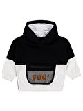 Civil Boys Fun Baskılı 2-5 Yaş Sweatshirt - Siyah 4-5 Yaş