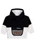 Civil Boys Fun Baskılı 2-5 Yaş Sweatshirt - Siyah 4-5 Yaş