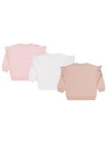 Civil Girls Kelebek Baskılı 3'lü Set 2-5 Yaş Sweatshirt - Standart