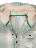 Civil Boys Kapşonlu Ekose 6-9 Yaş Gömlek - Haki 9-10 Yaş