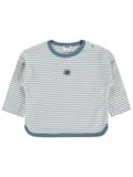 Civil Baby Çizgili 3-18 Ay Sweatshirt - Ekru