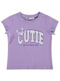 Civil Girls Cutıe Baskılı 2-5 Yaş Tişört  - Lila
