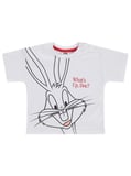 Civil Baby Bugs Bunny Baskılı 6-18 Ay Tişört - Beyaz