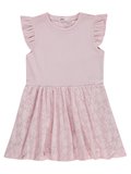 Civil Girls Balon 6-9 Yaş Elbise - Pembe