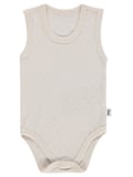 Civil Baby Jakarlı 3-36 Ay Çıtçıtlı Badi - Ekru