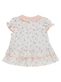 Civil Baby Çiçek Empirme Bebe Yaka 6-18 Ay Elbise - Beyaz