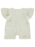 Civil Baby Limon Nakışlı 6-18 Ay Patiksiz Tulum - Ekru